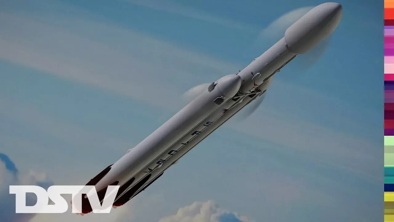 Animation Of The "FALCON HEAVY" Launch