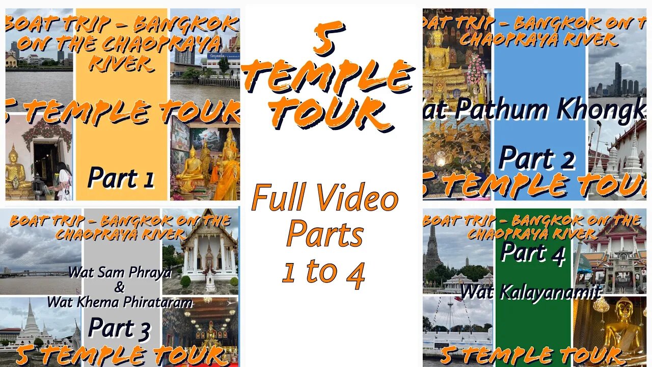 5 Temple Tour - Parts 1 to 4 - Full Video of all Temples