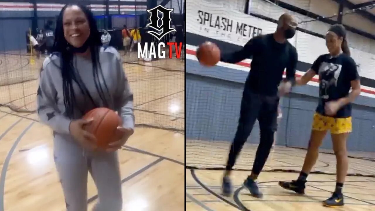 Shaunie O'Neal Shows Off Her Hoop Skills For Fiance Keion Henderson! 😭