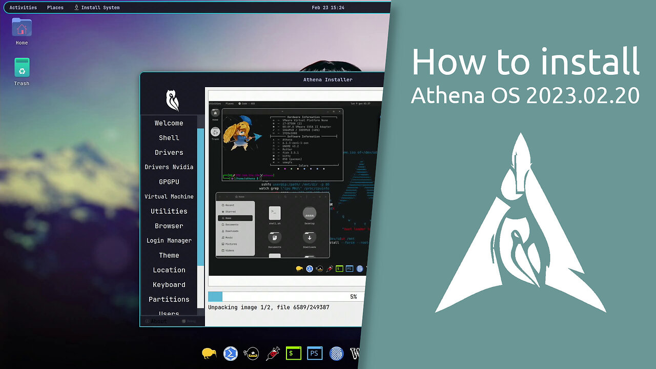 How to install Athena OS 2023.02.20