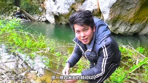 Deep underground river entrance fishing, thrilling, there are a lot of strange fish! /8