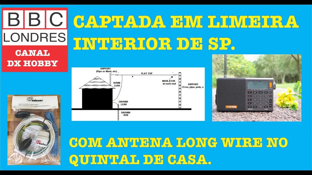 BBC London with XHDATA receiver and Longwire EP 13 antenna