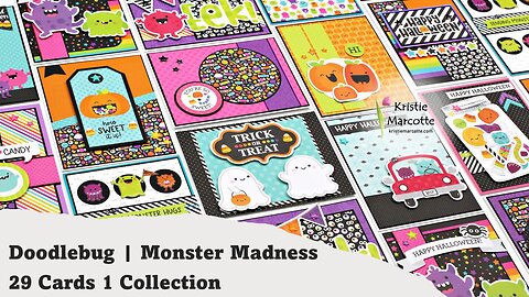 Doodlebug | Monster Madness | 29 Cards 1 Collection