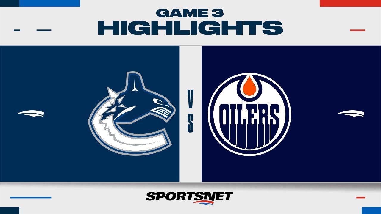 NHL Game 3 Highlights _ Canucks vs. Oilers - May 12, 2024