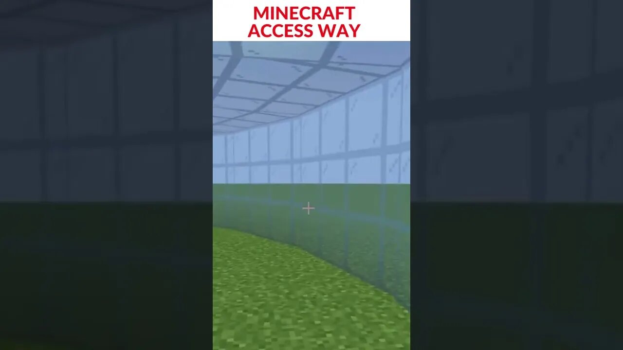 MINECRAFT ACCESS WAY. #shorts