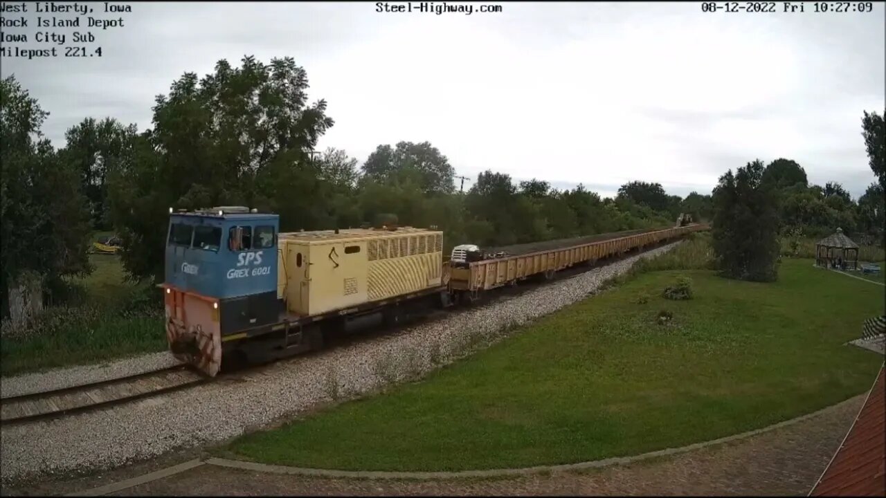 EB GREX Slot Train at West Liberty, IA on August 12, 2022 #steelhighway