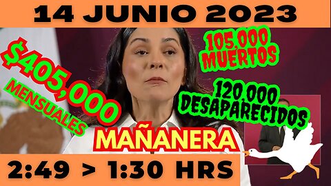 💩🐣👶 AMLITO | Mañanera *Martes 14 de Junio 2023* | El gansito 2:49 a 1:30.