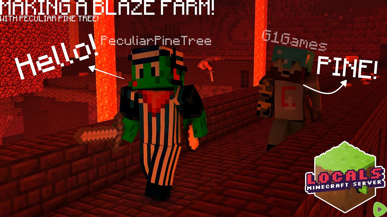 MAKING A BLAZE FARM! JOINED BY PECULIARPINETREE! Locals SMP