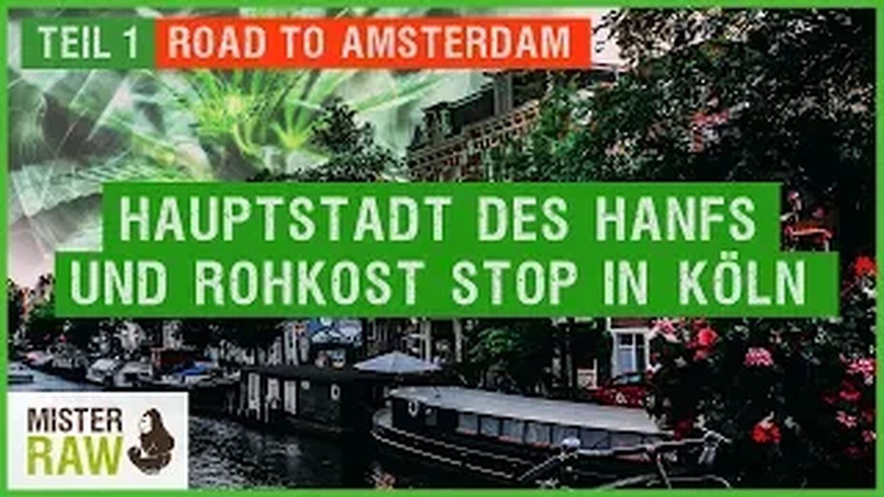 TEIL 1: Road to Amsterdam - Hauptstadt des Hanfs und Rohkost Stop in Köln