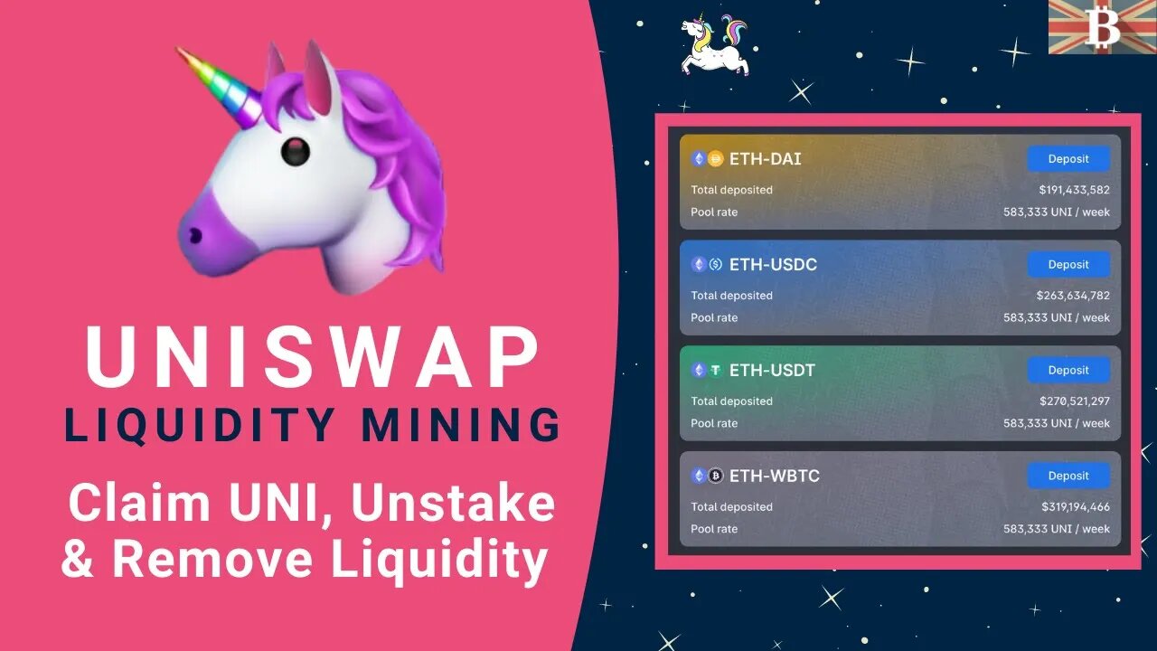 UniSwap Exchange: How to Claim UNI Tokens, Unstake & Remove Liquidity