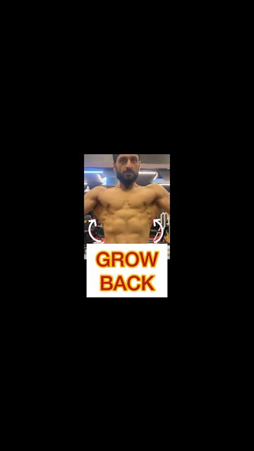 💪🏻GROW BACK #shorts #youtubeshorts