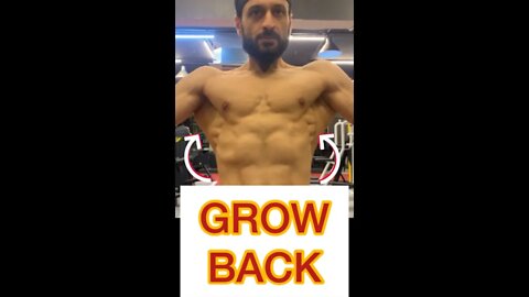 💪🏻GROW BACK #shorts #youtubeshorts