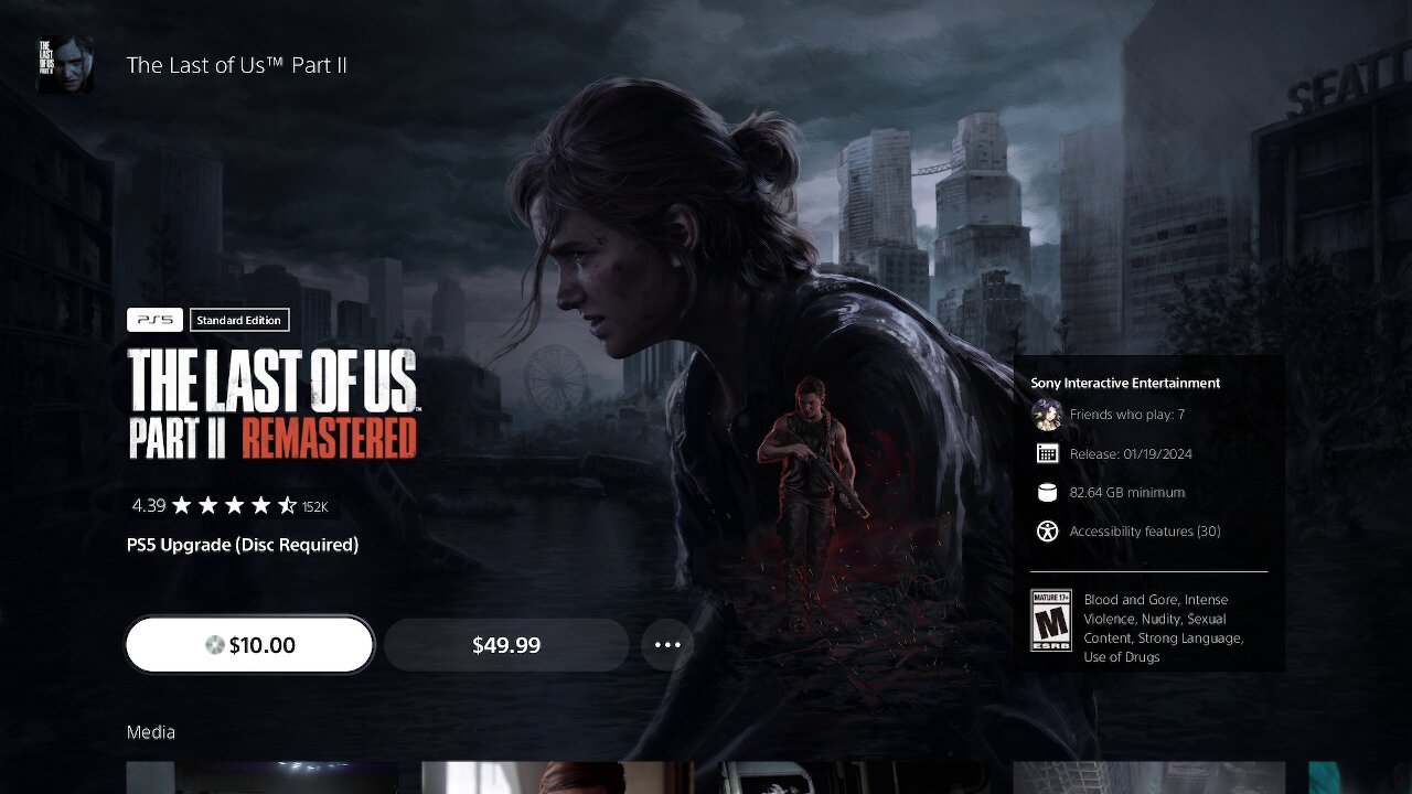 The Last Of Us Part II Remastered - Download/Upgrade Ready? - PS5