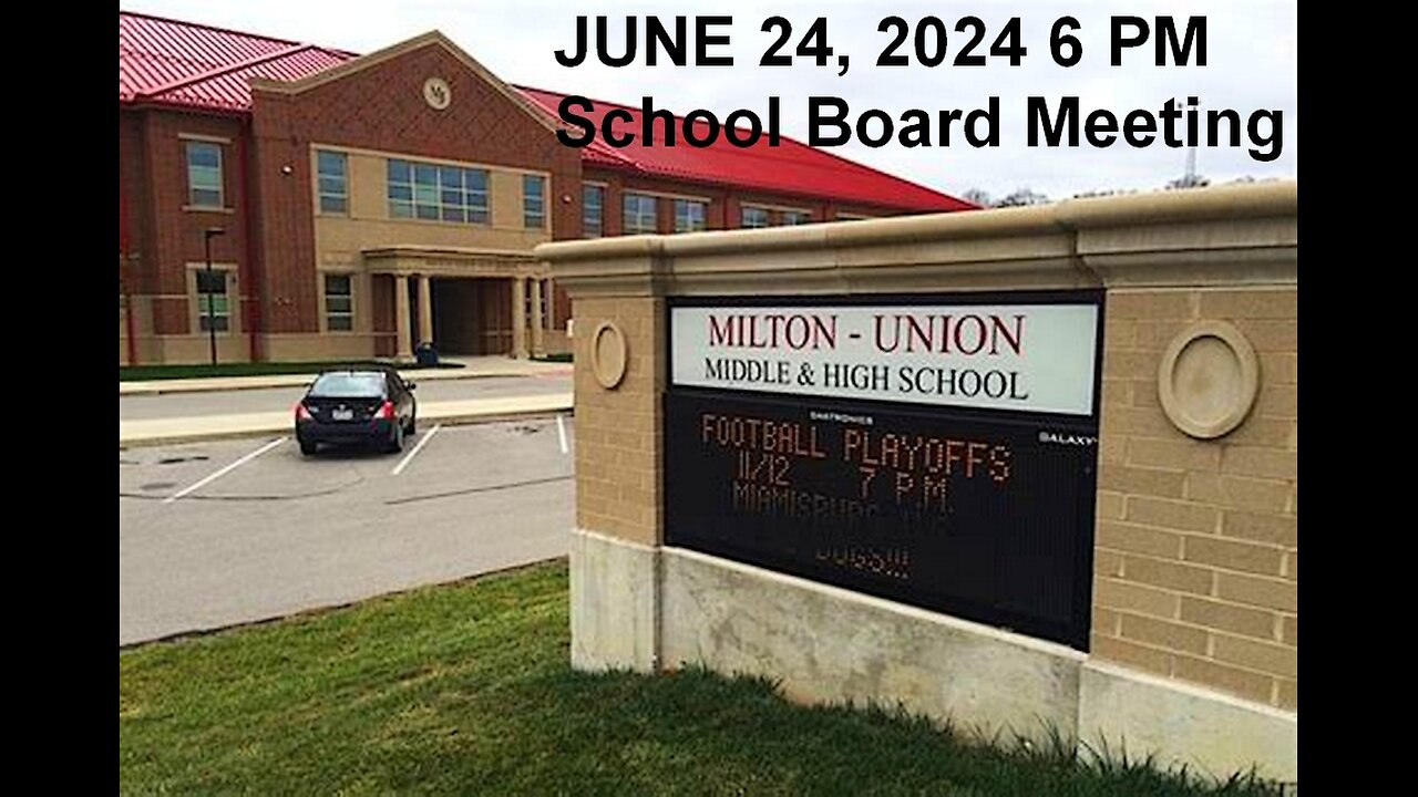 West Milton Board of Education June 24 2024