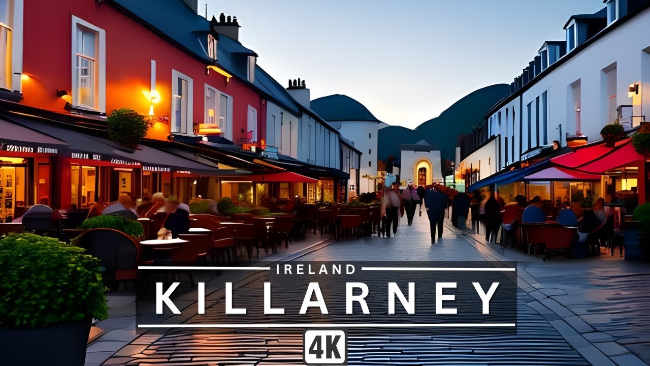 EXPLORE THE MESMERIZING BEAUTY OF KILLARNEY, IRELAND AT NIGHT IN 4K BY DRONE - DREAM TRIPS