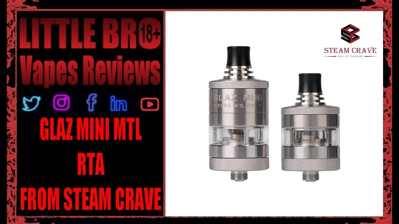 IT'S CORKING GLAZ MINI MTL RTA FROM STEAM CRAVE