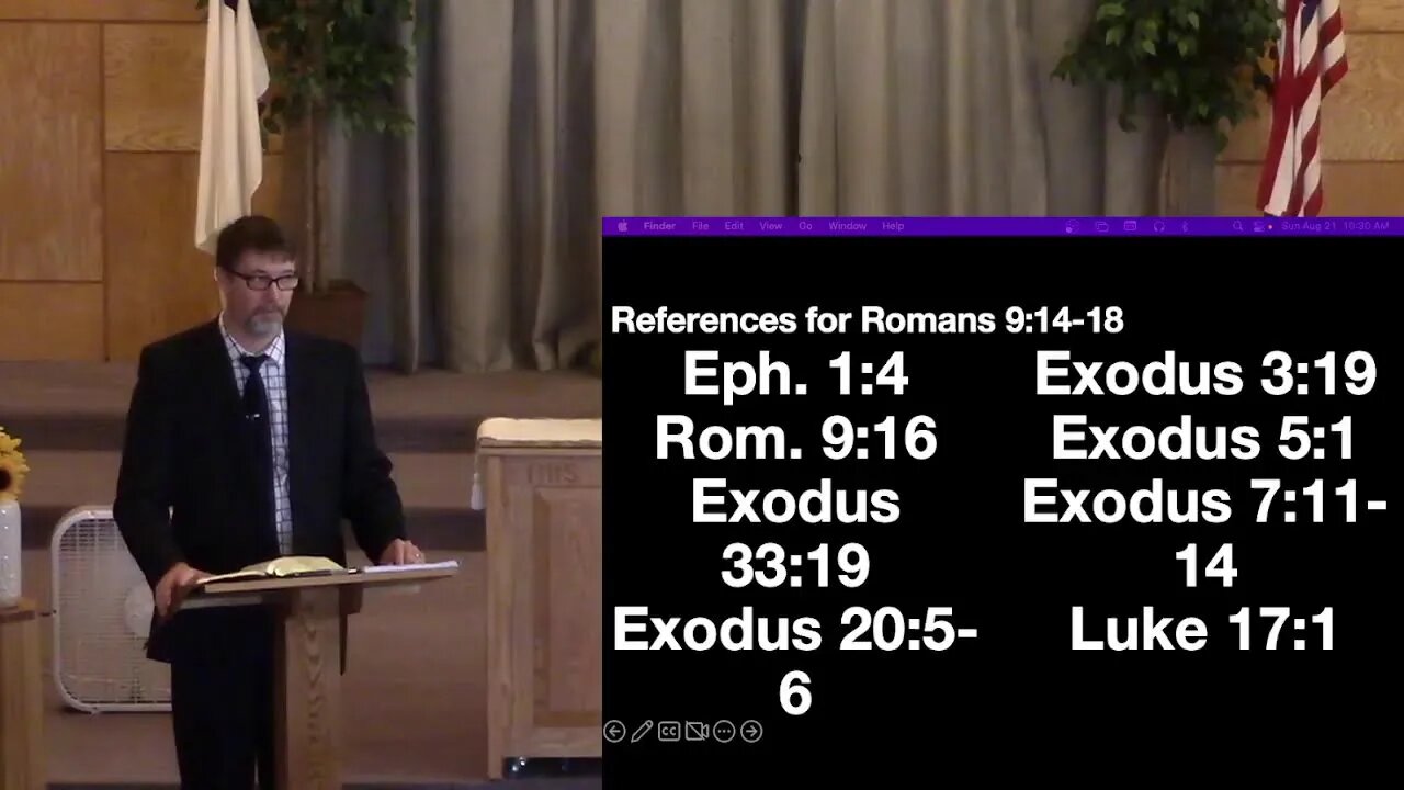 Romans 9:10-13, 14-17 (Sunday School) 8/21/22 AM