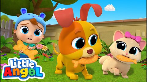 Baby John and Bingo Playdate Song _ @LittleAngel Kids