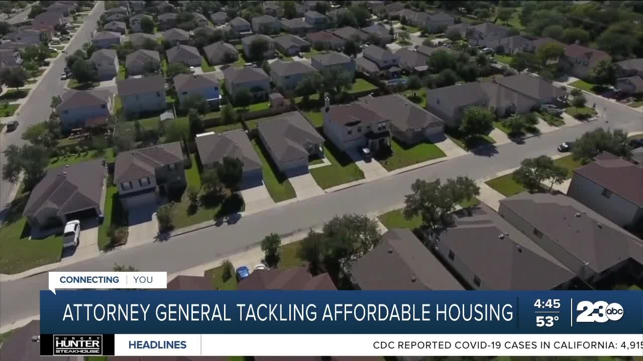 California attorney general puts focus on affordable housing