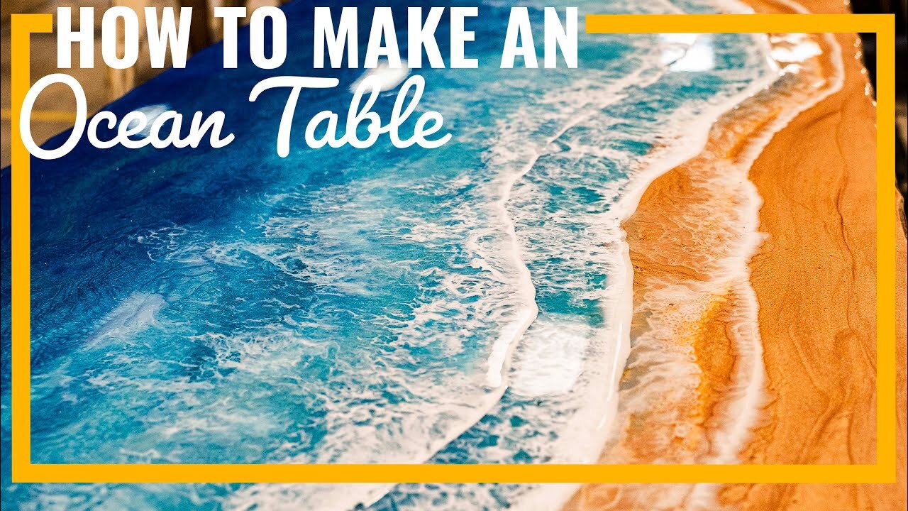 How to make an OCEAN TABLE – Awesome ideas – Epoxy Resin art