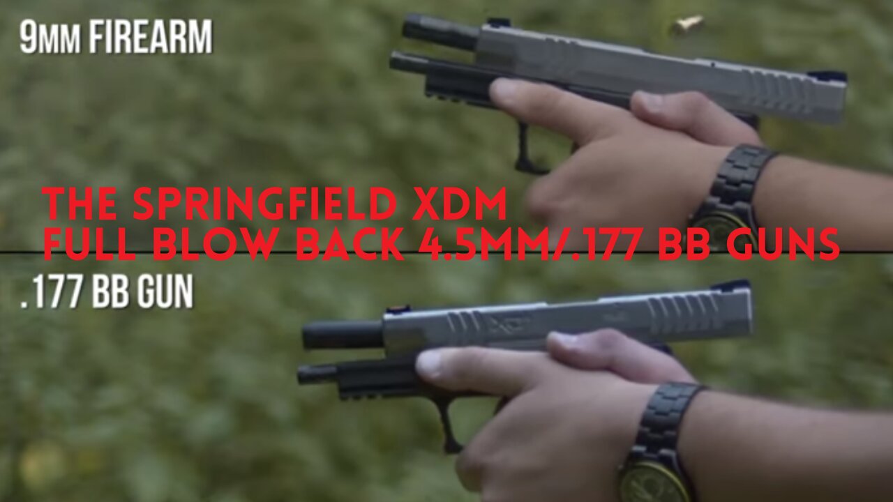 The Springfield XDM full blow back 4.5mm/.177 BB guns