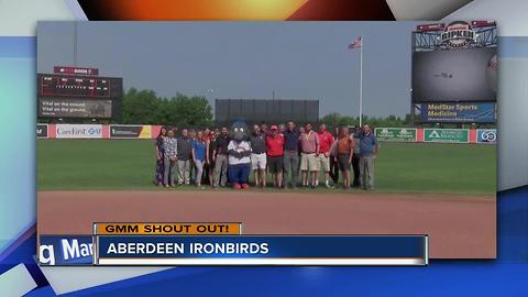 The Aberdeen Ironbirds say Good Morning Maryland