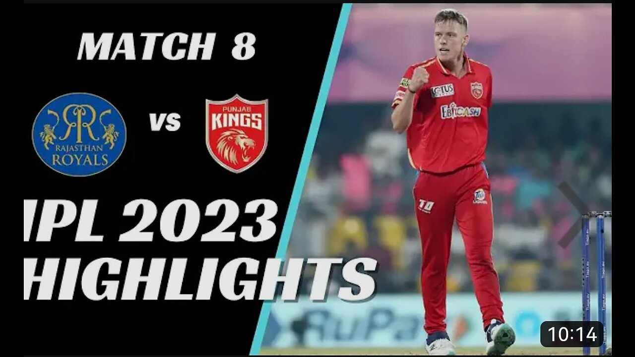 Description IPL 2023 Match 8 Highlights | Rajasthan Royals vs Punjab Kings