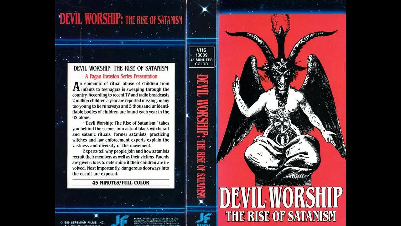 Devil Worship, The Rise of Satanism (1989) - SATANIC CULTS / RITUAL ABUSE DOCUMENTARY