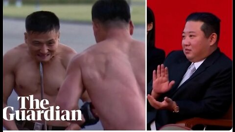 North Korean leader watches extreme martial arts performance