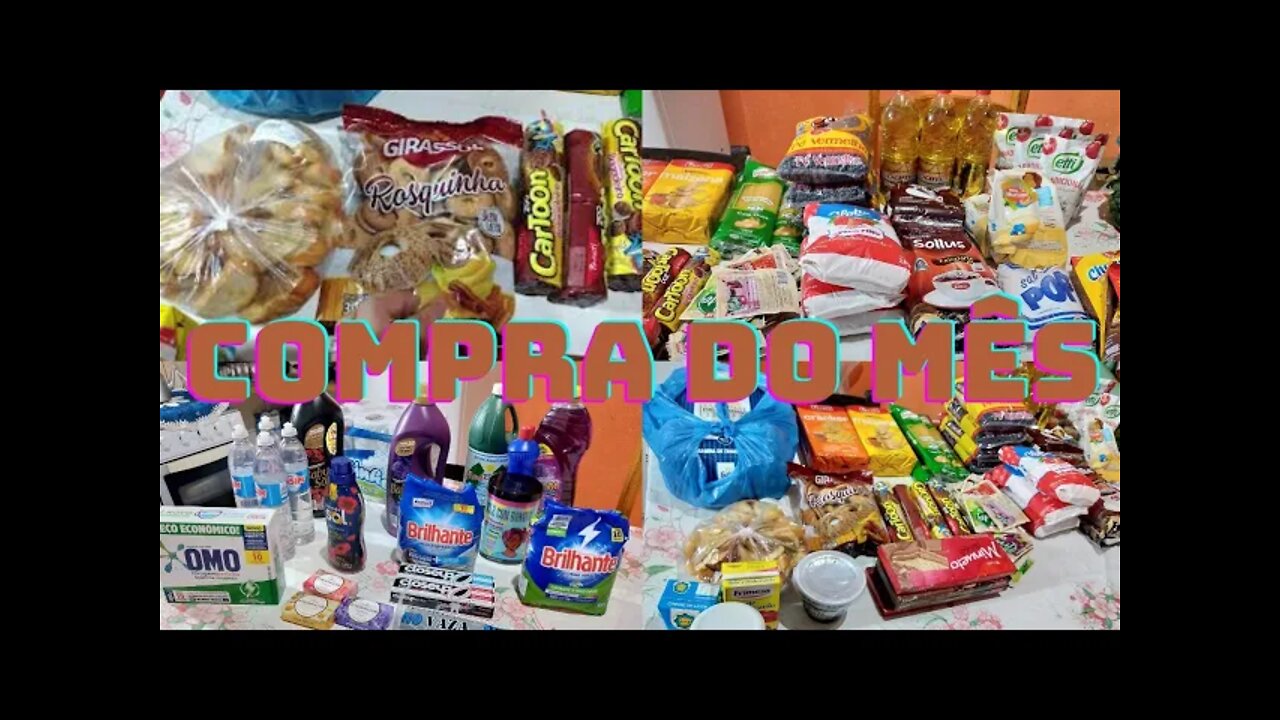Compra do mês de Outubro. Valor total , não gastamos tanto.