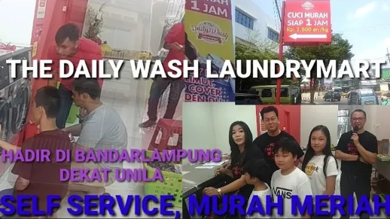 THE Daily Wash LAUNDRY PERTAMA DI LAMPUNG, USUNG KONSEP SELF SERVICE