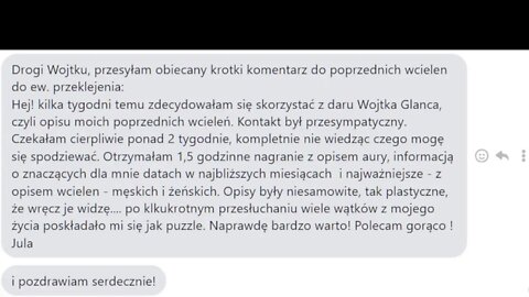NIBY JAKAŚ ROCZNICA. WIECZÓR Z JASNOWIDZEM. JASNOWIDZ WOJCIECH GLANC ZAPRASZA.