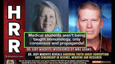 Medical students aren't being taught immunology, only consensus and propaganda!