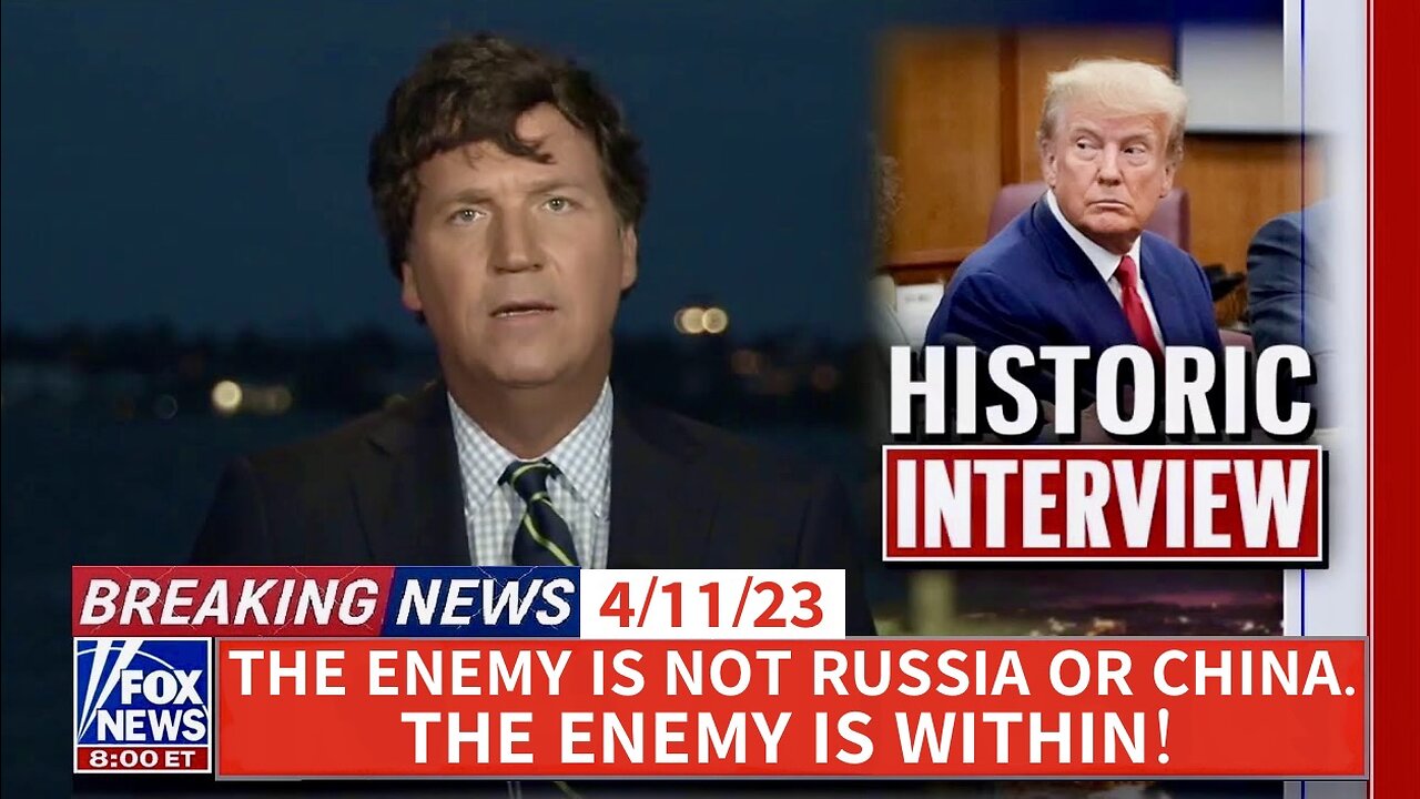 PART 1: President Trump's Sit-Down with Tucker Carlson (Aired 4/11/23) — Full Episode | First Interview Since the Arrest!