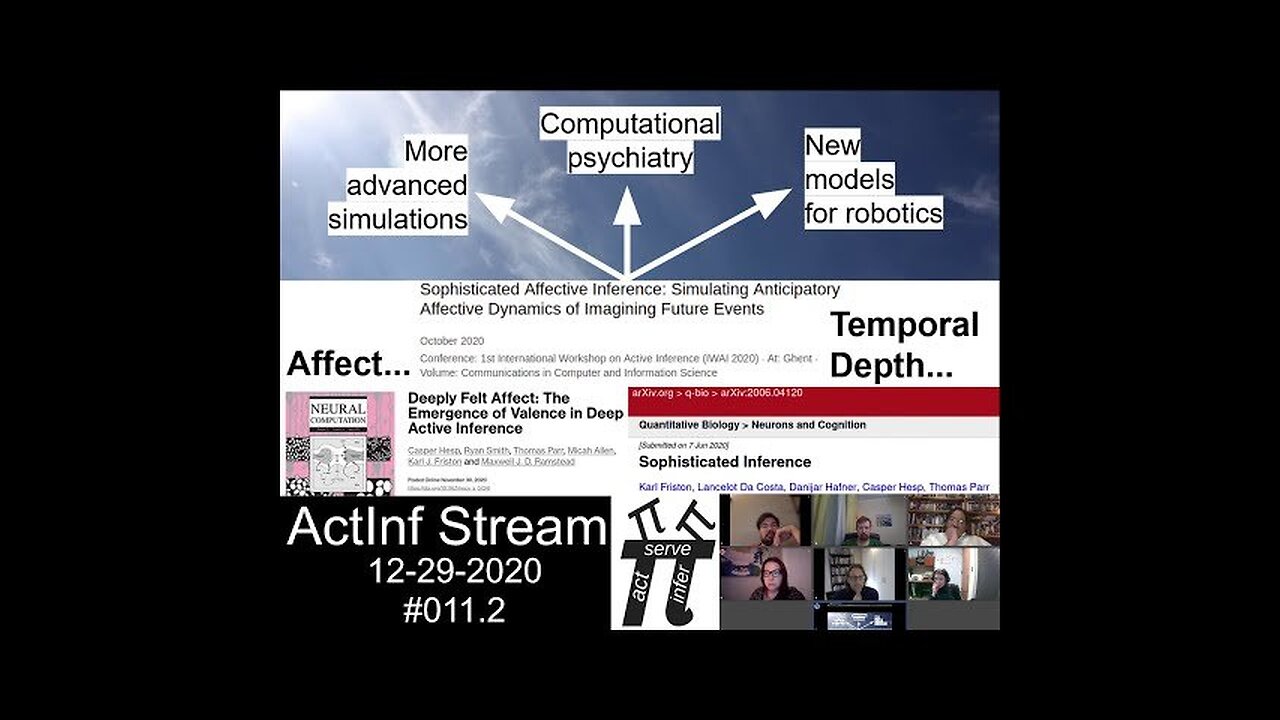 ActInf Livestream #011.2 "Sophisticated Affective Inference Simulating Anticipatory" (2020)