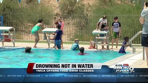 Preventing children from dry drowning, YMCA offers free swim classes