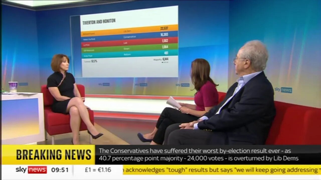 Kay Burley - Short Tight Black Style Dress - 24th June 2022