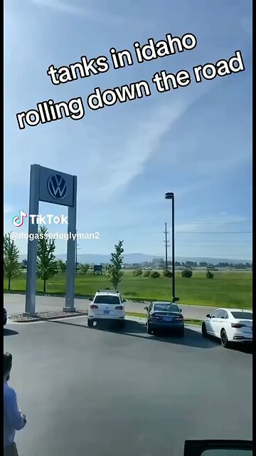 Military tanks on the streets. Be on the look out. WWG1WGA