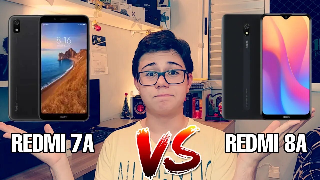 REDMI 7A OU REDMI 8A - QUAL COMPRAR? (Comparativo)