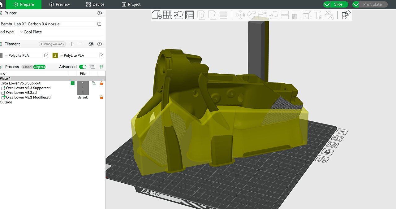 Slicing 3D Printed Guns on Bambu Studio Slicer