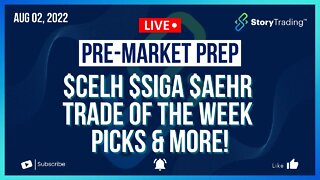 8/2/22 PreMarket Prep: $CELH $SIGA $AEHR Trade of the Week Picks & More!