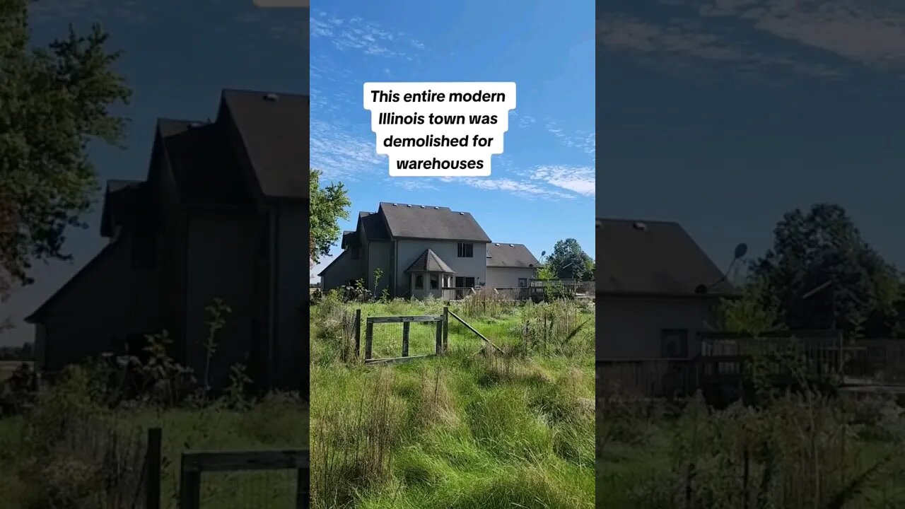 this entire town was demolished for warehouses in illinois