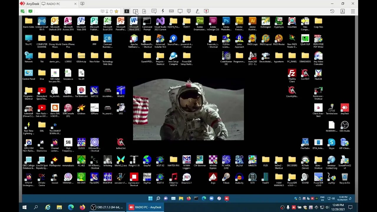 Full bi-directional Audio and Full Remote Desktop with PowerSDR using only AnyDesk