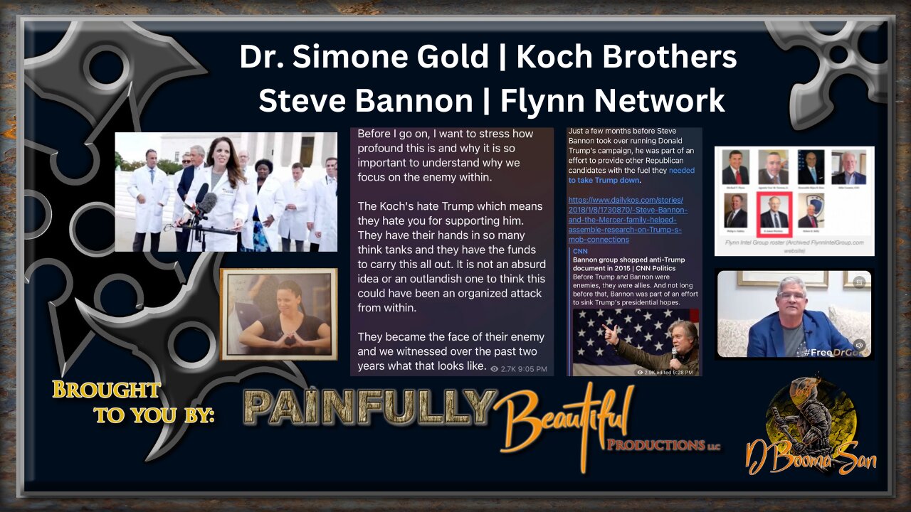 Dr. Simone Gold | Koch Brothers | Steve Bannon | Flynn Network