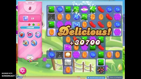 Candy Crush Level 2090 Audio Talkthrough, 3 Stars 0 Boosters