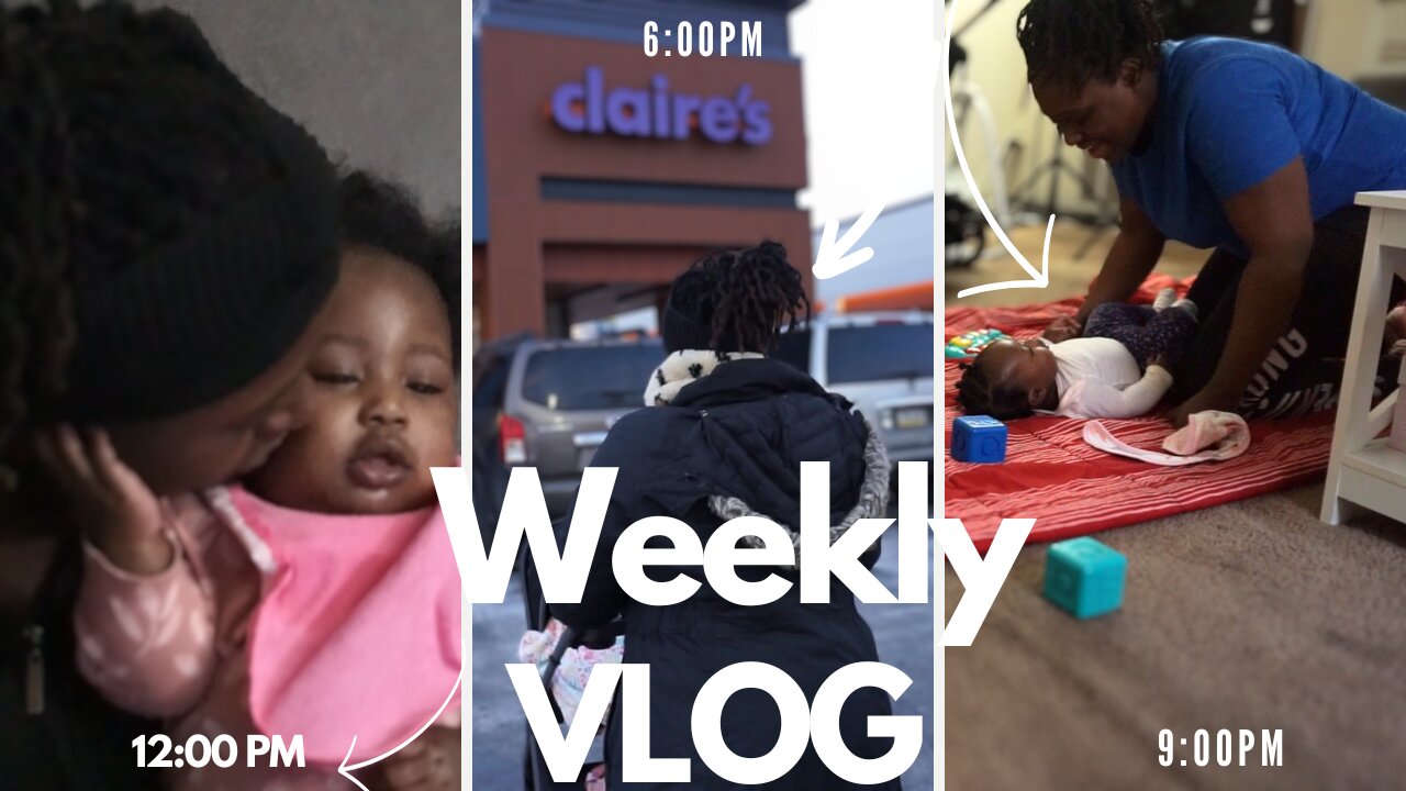 Weekly Vlog | Baby getting ears pierced | Tummy time with 5 month old baby and family fun.