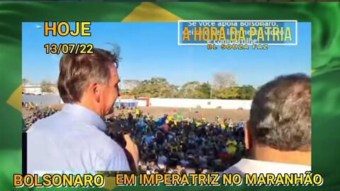 IMPERATRIZ- MA BOLSONARO ARRASTA MULTIDÃO E FAZ IMPORTANTE DISCURSO.