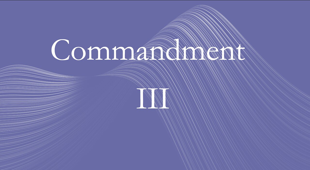 Third Commandment