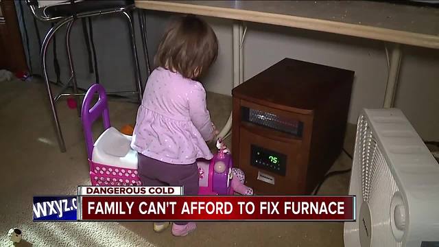 Family struggles with broken furnace