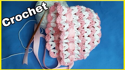 Capotita para bebe a crochet o ganchillo paso a paso